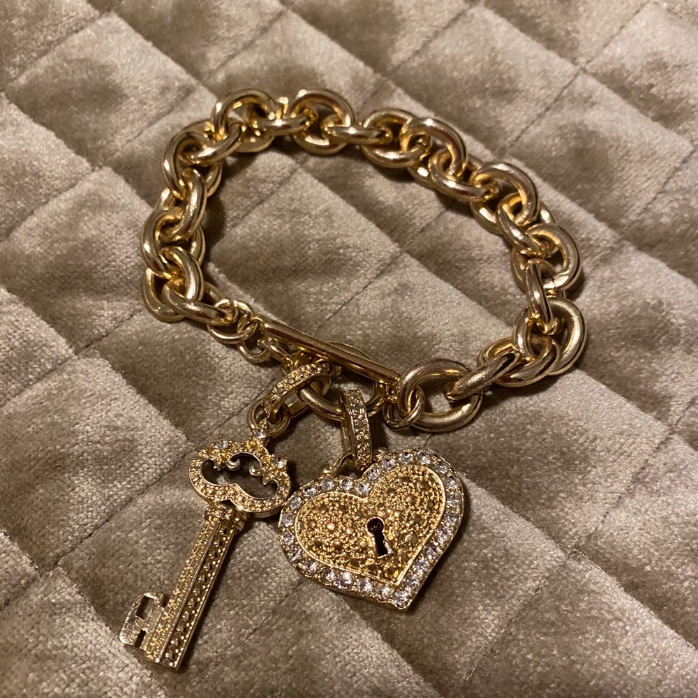 Gold 2 Charm Bracelet